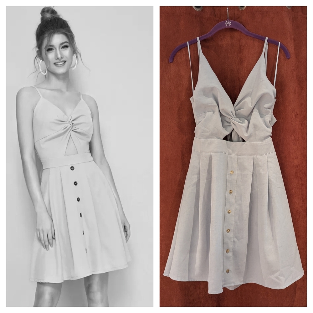 Cage Tie-Back Dress